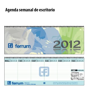 Agenda semanal de escritorio