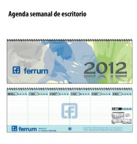 Agenda semanal de escritorio